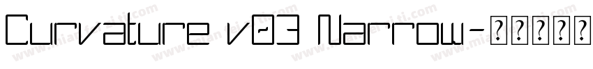 Curvature v03 Narrow字体转换